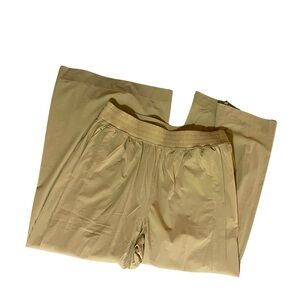 Zyia Active Khaki Work Flow Wide Leg Pants
